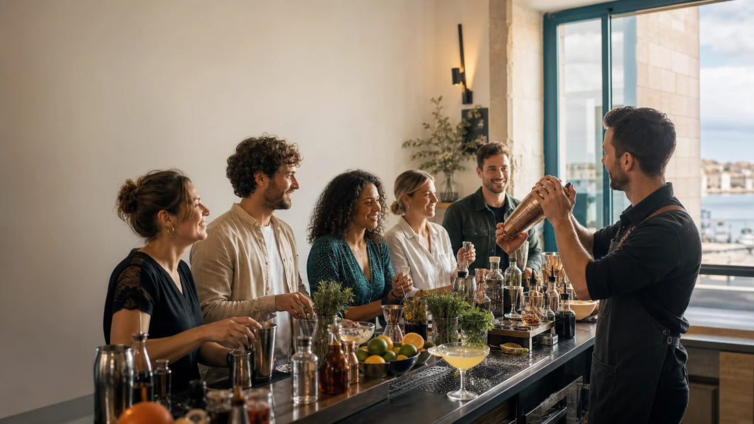 Atelier de mixologie convivial à La Rochelle
